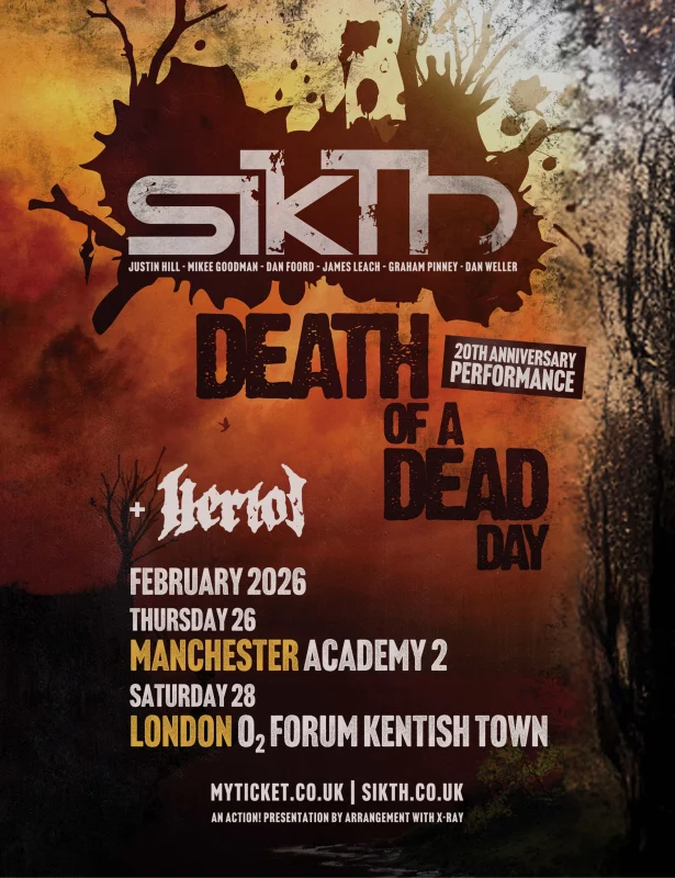 DEATH OF A DEAD DAY 20th anniversary UK shows