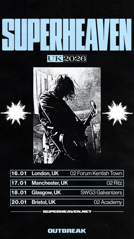 Superheaven UK tour 2026