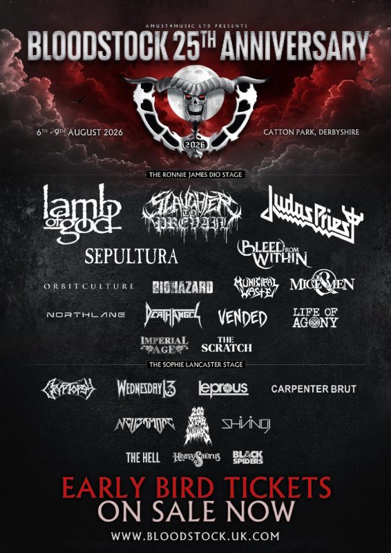 Judas Priest, Lamb of God, and Slaughter to Prevail to Headline Bloodstock 2026 1 Judas Priest, Lamb of God, and Slaughter to Prevail to Headline Bloodstock 2026 Bloodstock Festival News