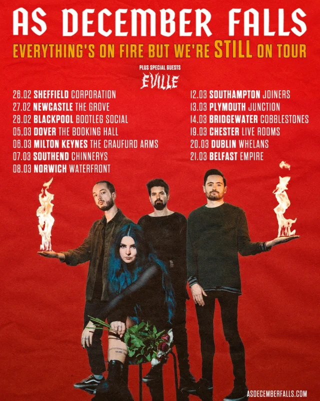 As December Falls UK Tour