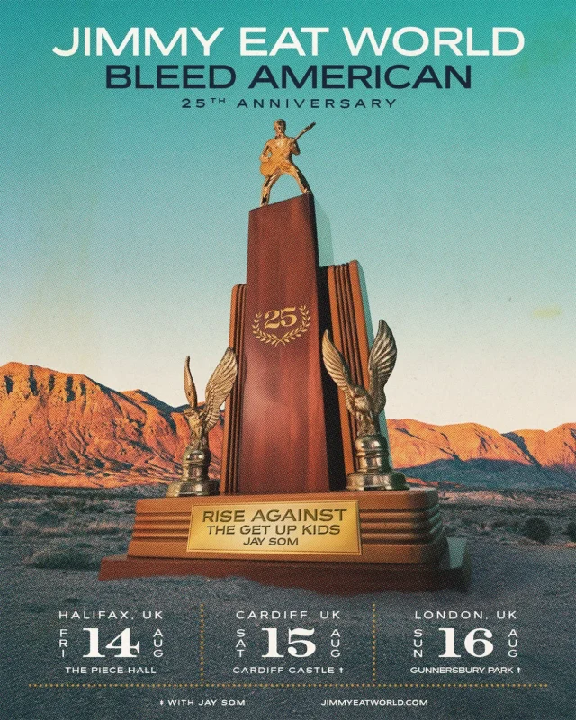 Jimmy Eat World Announce 'Bleed American' 25th Anniversary UK Dates Jimmy Eat World News