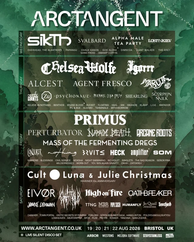 Over 40 New Names Announced for ArcTanGent 2026 ArcTanGent Festival News