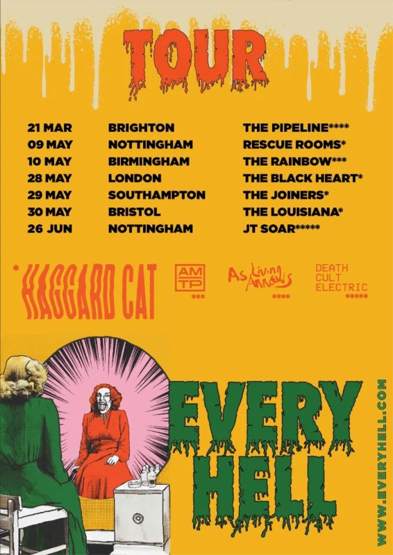 Every Hell spring tour dates 2026
