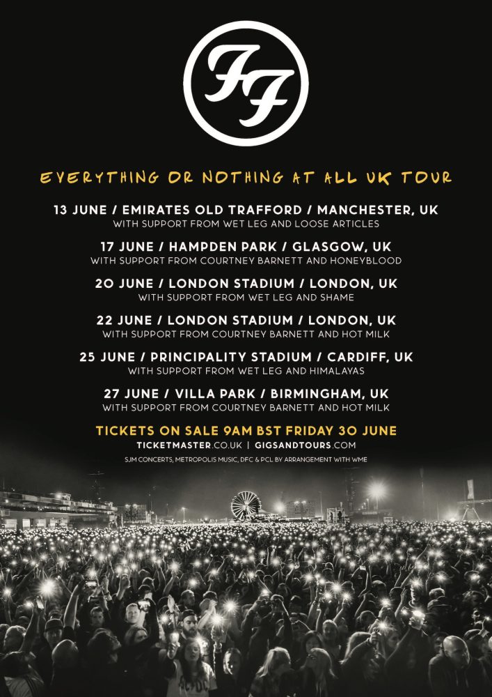 Foo Fighters 2024 UK Tour