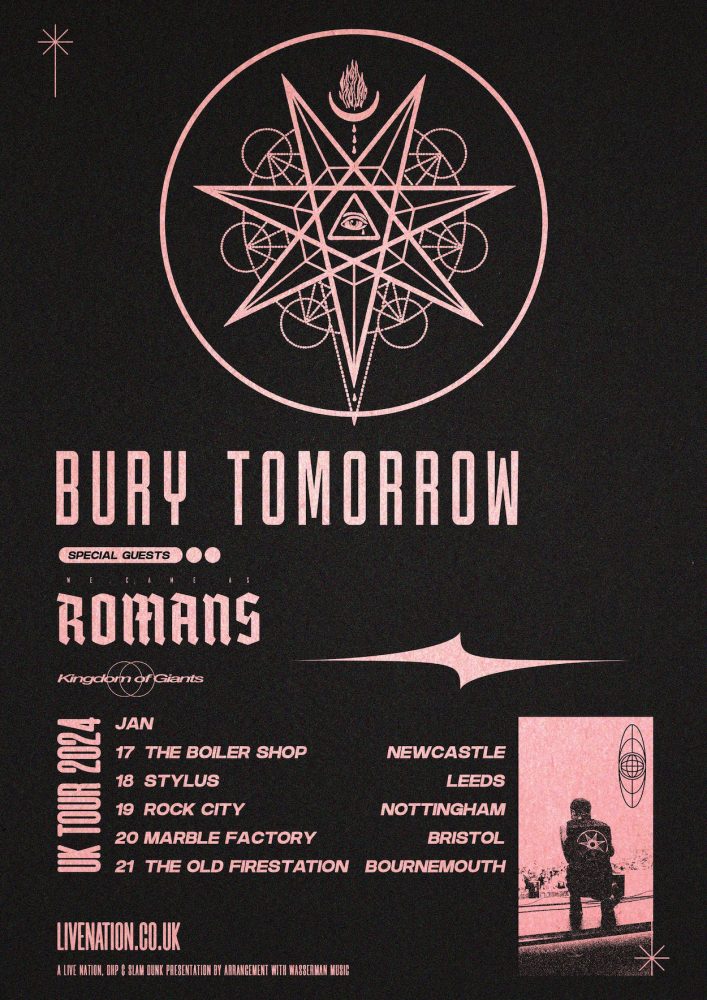 Bury Tomorrow UK Tour poster