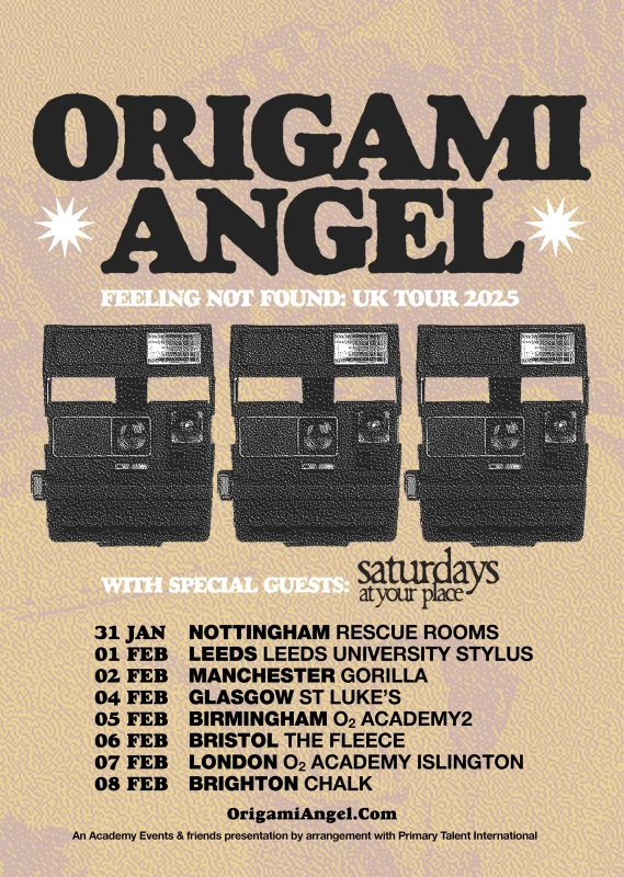 Origami Angel UK Tour