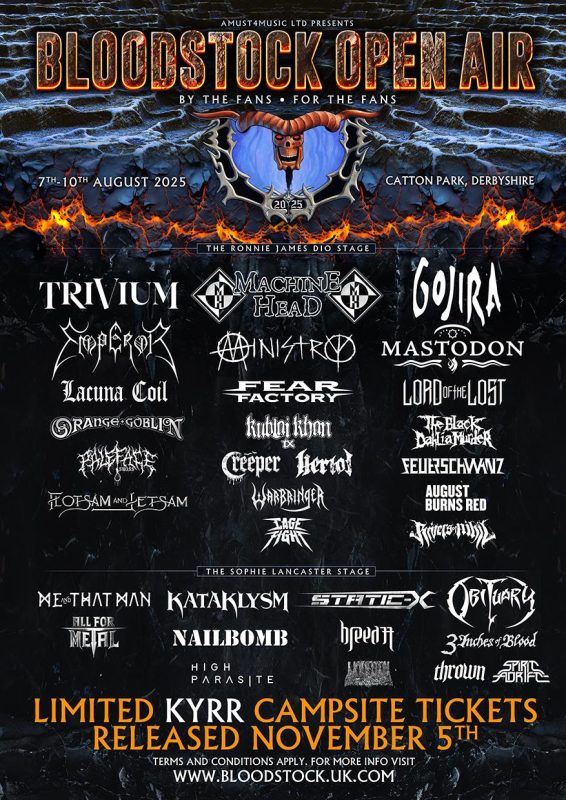 bloodstock 2025 News Oct 25th