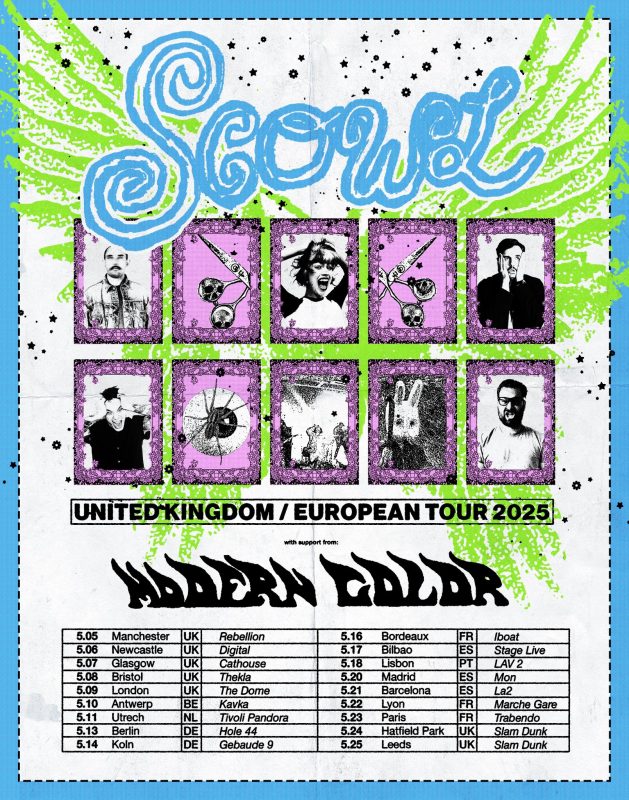 Scowl UK:EU Tour 2025 poster