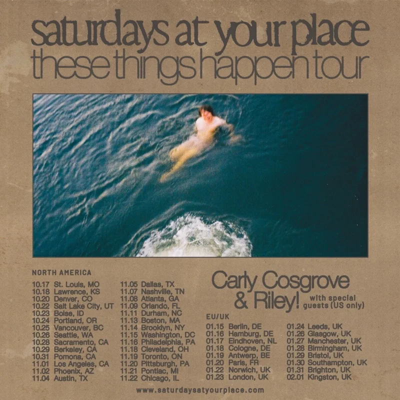 saturdays at your place tour poster