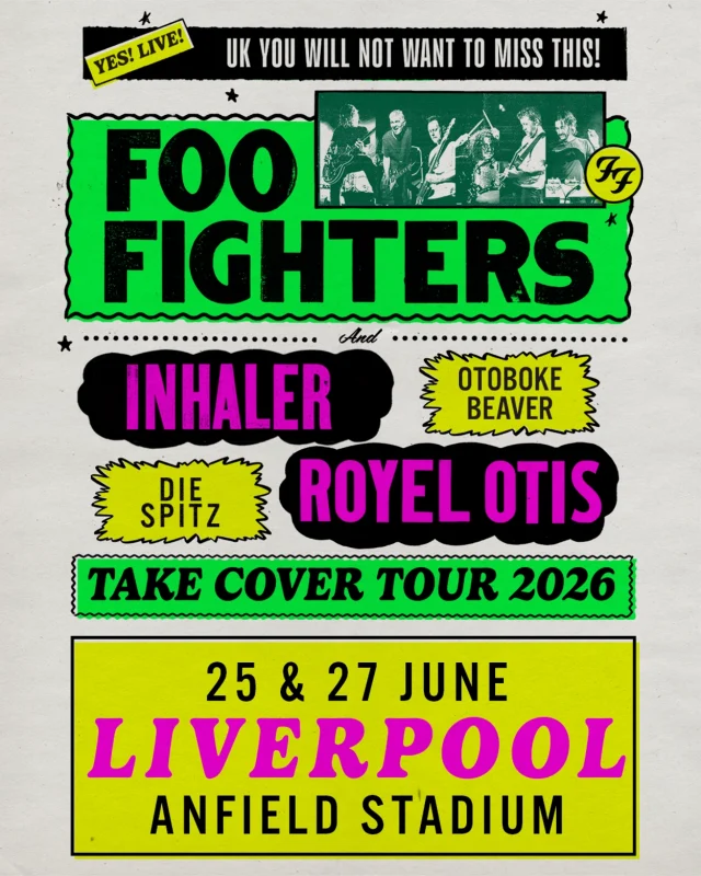 Foo Fighters Anfield Poster