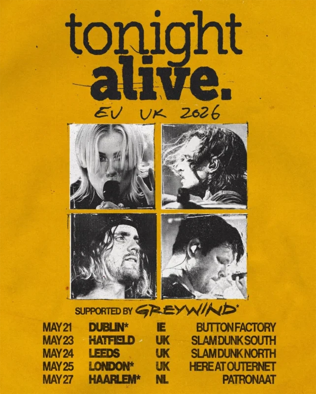 Tonight Alive UK and IRE Dates
