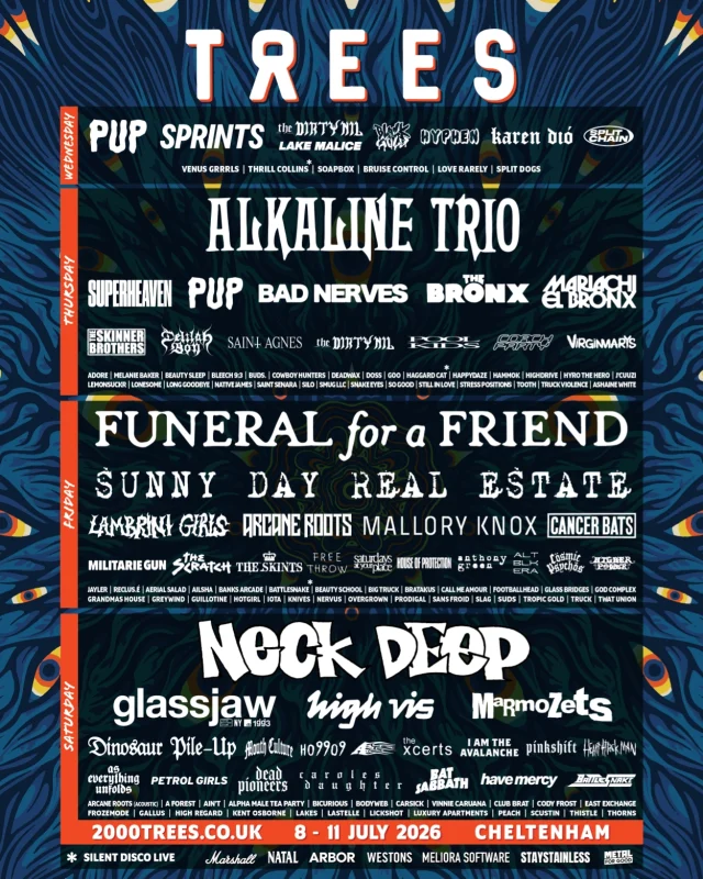 2000Trees 2026 poster March 5th 2026