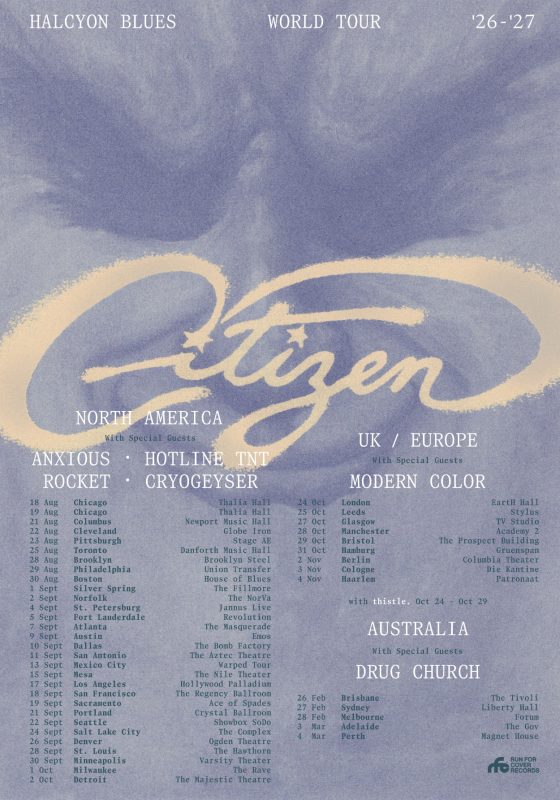 Citizen World tour dates poster