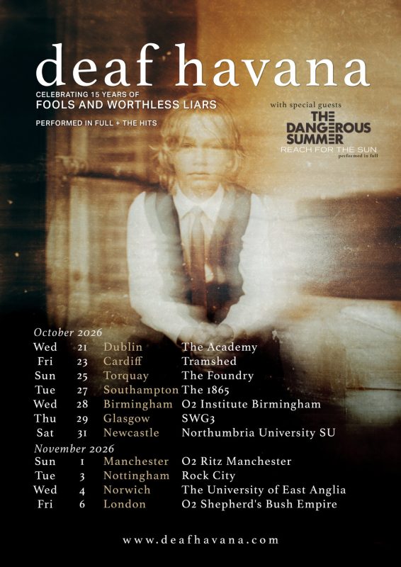 Deaf Havana 2026 UK Tour