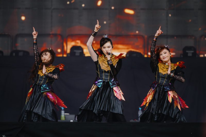 BabyMetal at Download Festival 2026. Photograph by Todd Owyoung