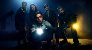 Promotional photograph of Ice Nine Kills for 'Play Dead'