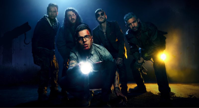 Promotional photograph of Ice Nine Kills for 'Play Dead'