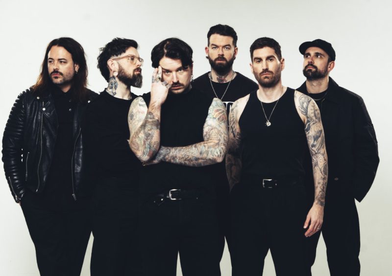 Bury Tomorrow 2026. Photo credit SUEDE. Supplied by Turn the Page
