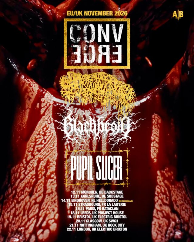 Converge UK EU 2026 Tour Poster